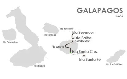 Mapa de Galápagos.