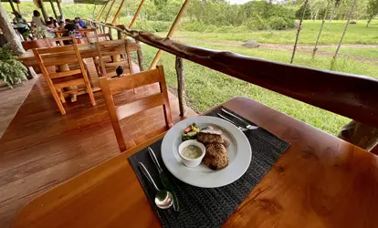 Almuerzo con vista hacia las tortugas gigantes.
